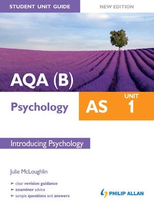 cover image of AQAB AS Psychology Student Unit Guide New Edition